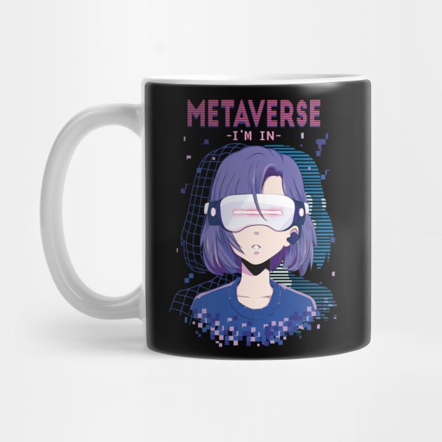 Metaverse gaming Girl - Funny Gamer Girl Gift by Popculture Tee Collection